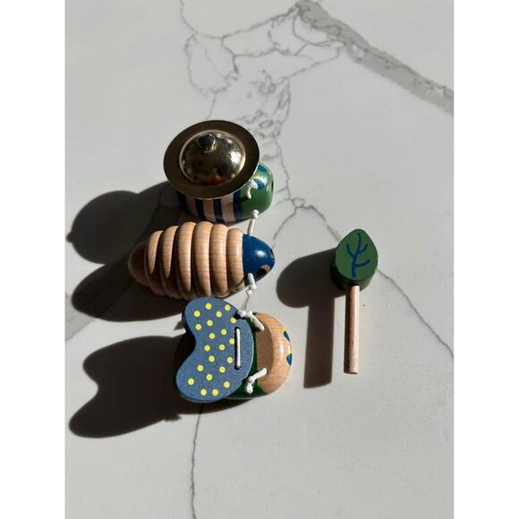 Manhattan Toy Folklore Bug Quartet 4-Piece Musical Wooden Toy Set for Toddlers - Picture 4 of 4